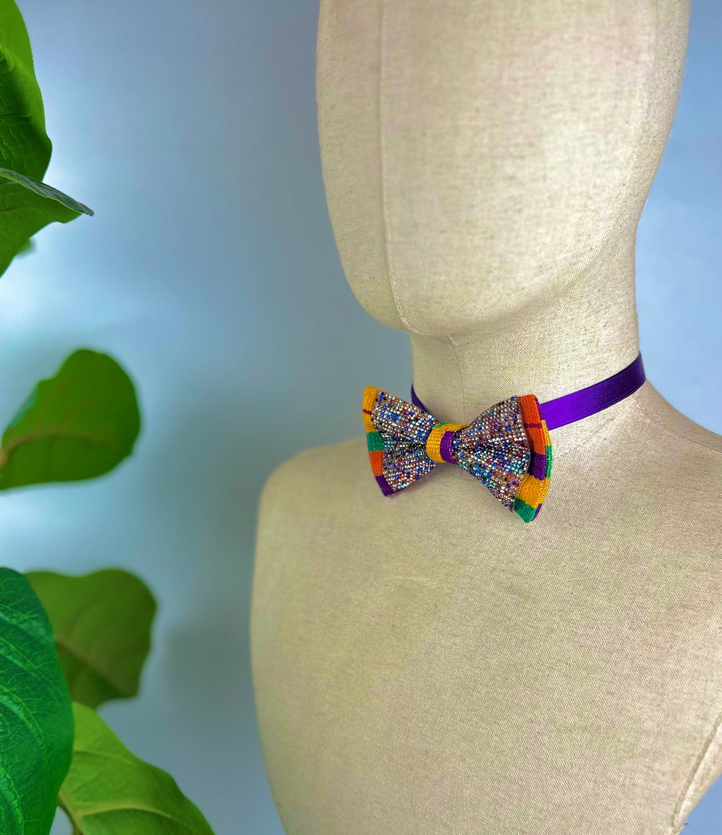 Woven Kente luxury bow set