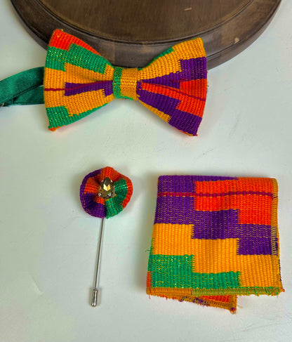 Simple Kente bow set