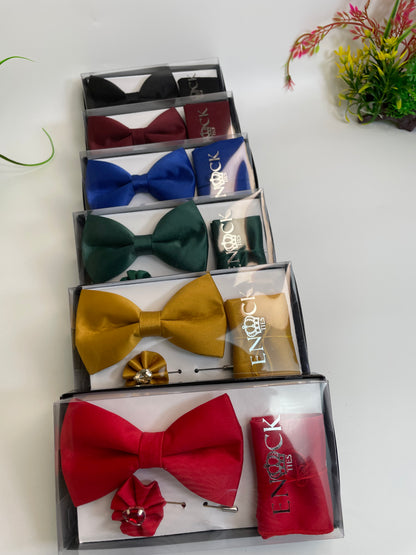 Satin Bow tie set