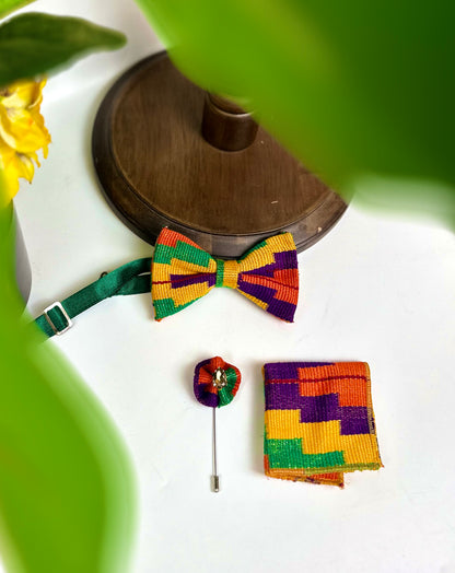 Simple Kente bow set