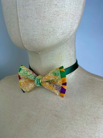 Luxury Ankara Kente bow set