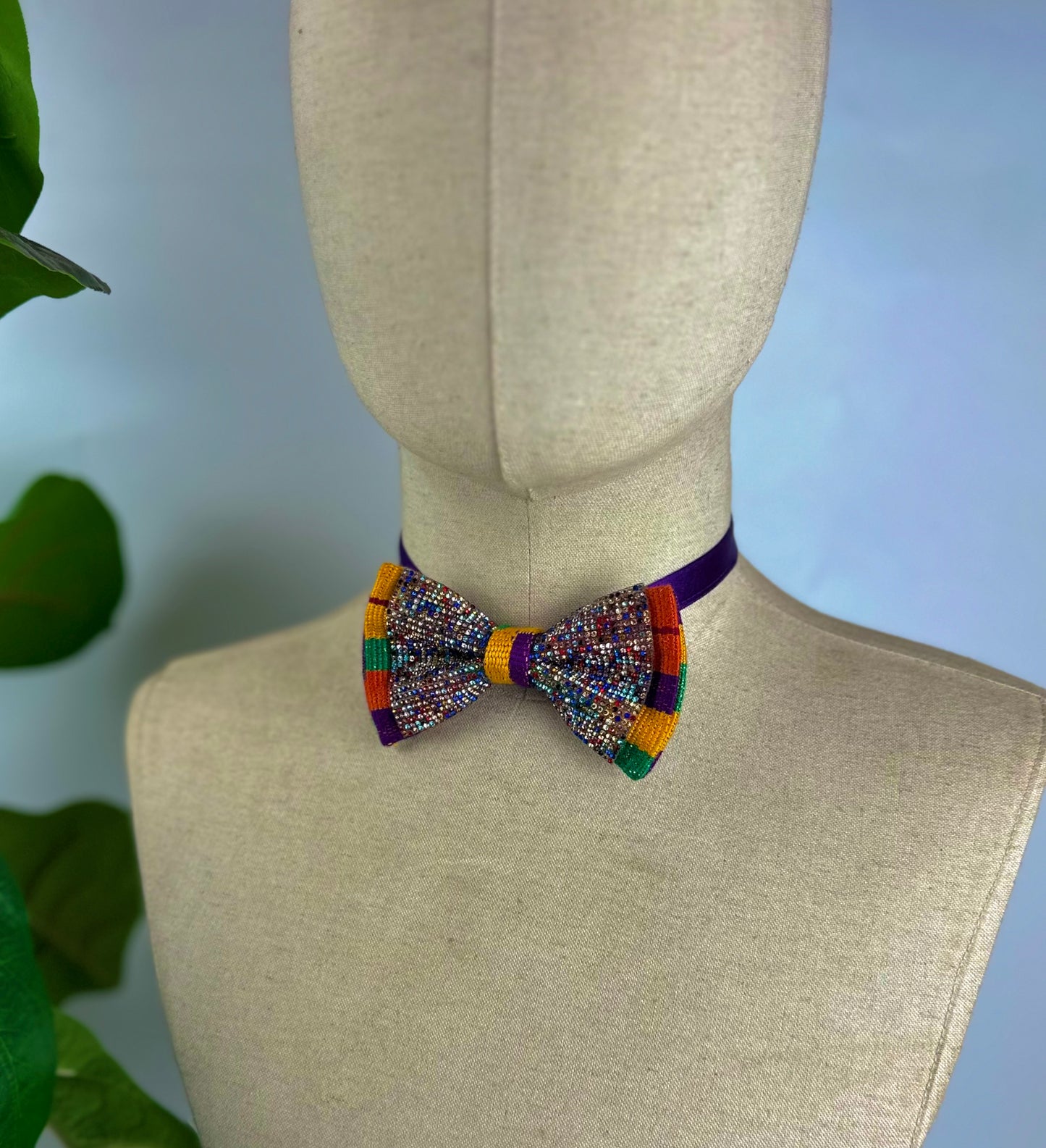 Woven Kente luxury bow set