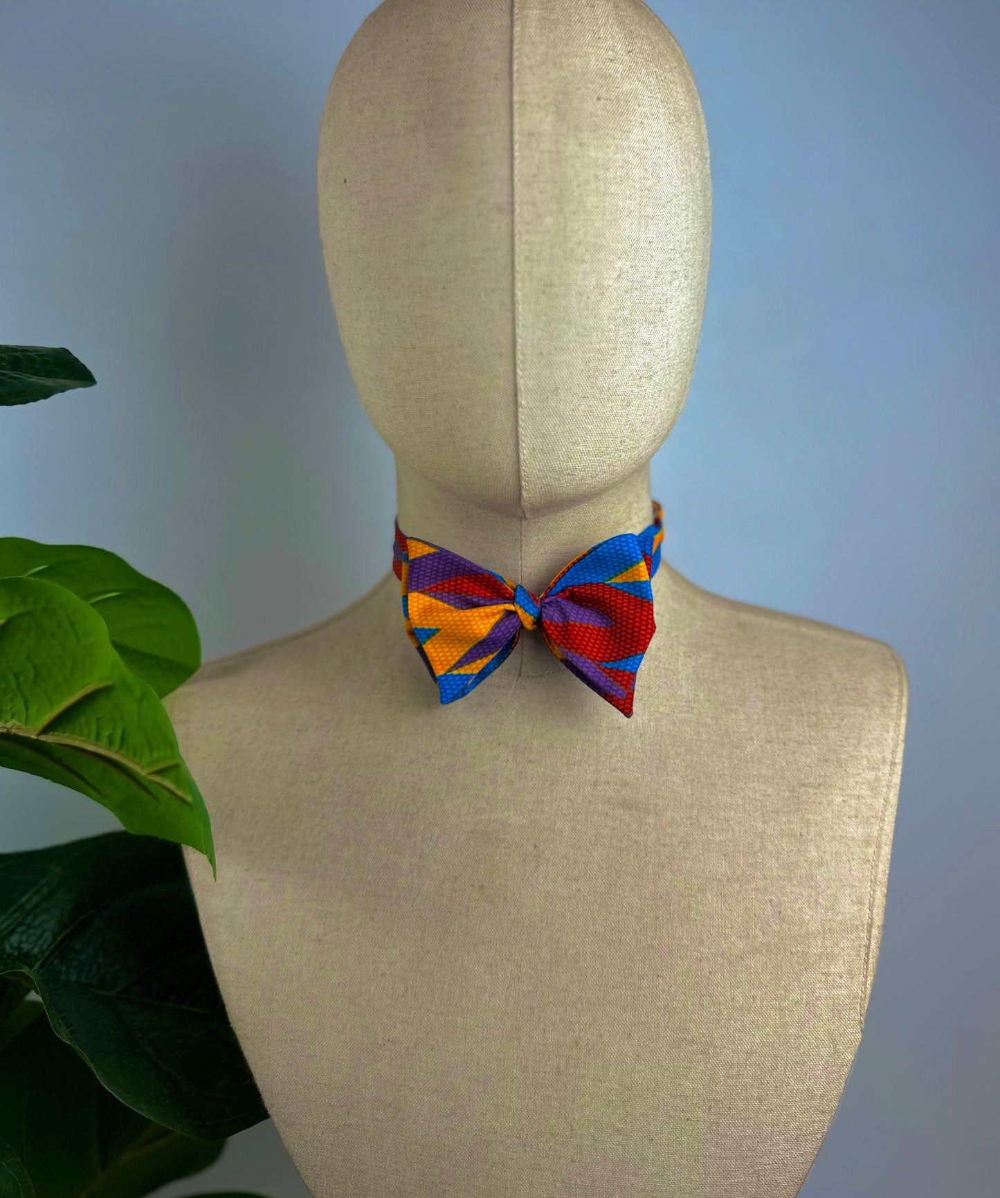 Ankara Self tie bow tie set ( Foldable tie )