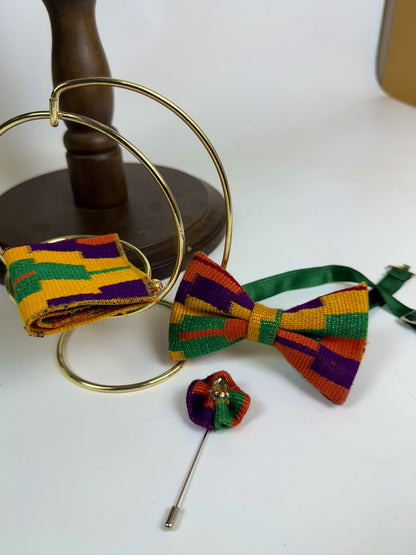 Simple Kente bow set